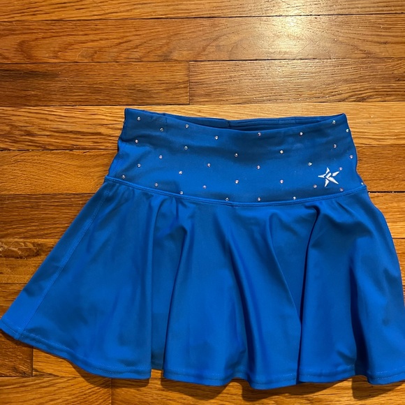 Rebel Athletic Vibrant Blue Flouncy Skirt with Star Accents - Picture 1 of 2